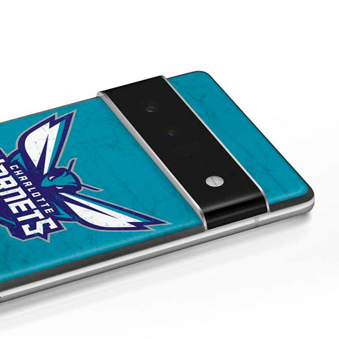 NBA Charlotte Hornets Distressed Google Pixel 6 Pro Skin